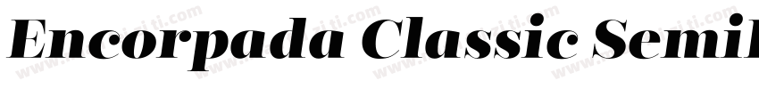 Encorpada Classic SemiBold字体转换